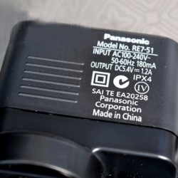 Genuine Panasonic ES-LA12 ES-LT20 AC Adapter Charger Cord 5.4V 1.2A