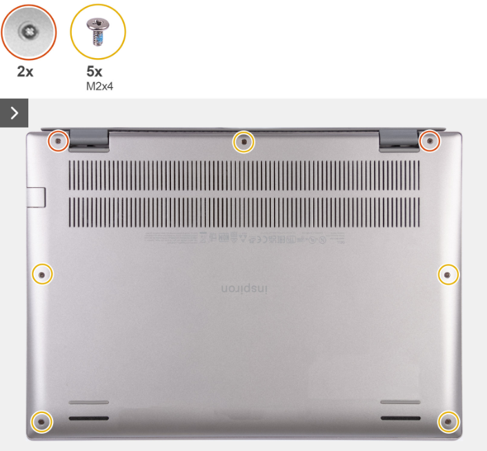 Dell Inspiron 13 5330 base cover removal - step 1