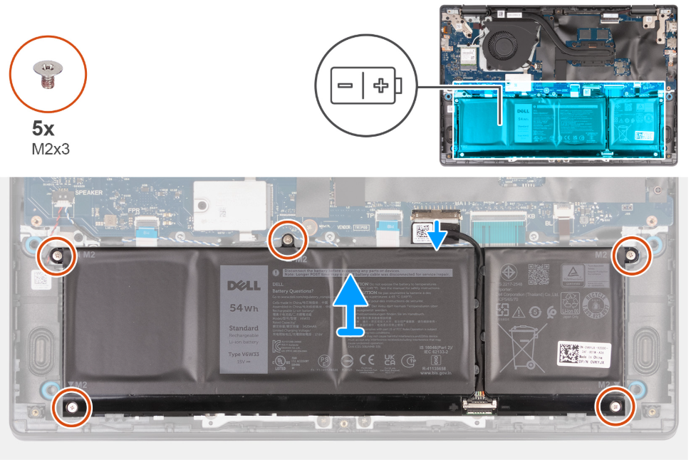 Dell Latitude 3445 Chromebook battery location