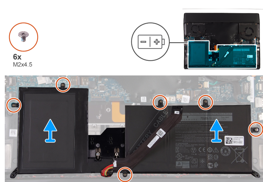 Alienware M15 R2 battery location and screws