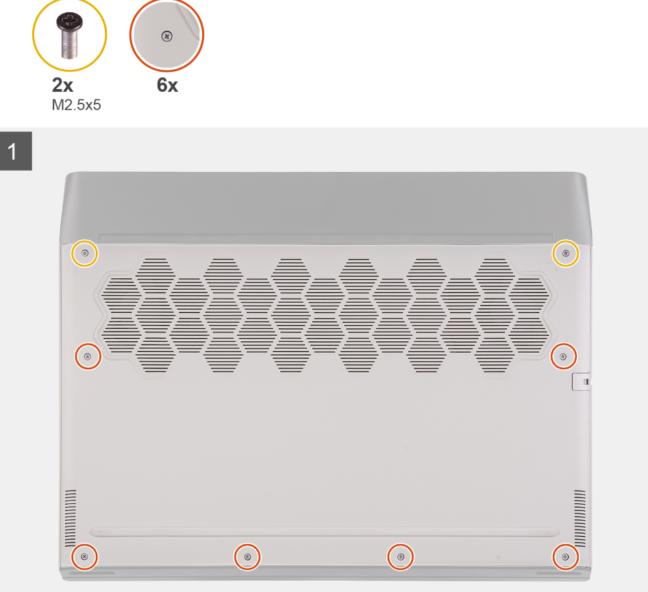 Alienware m15 R4 base cover screw locations