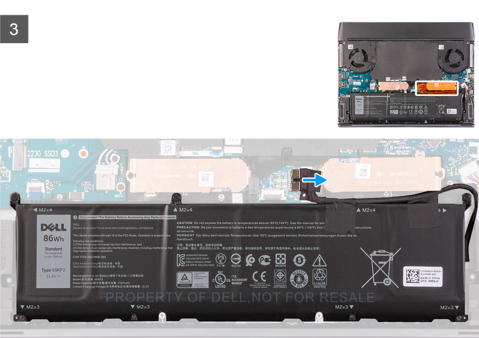 Disconnect AC power before servicing Alienware m15 R4