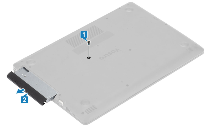 Dell Vostro 3590 optical drive removal
