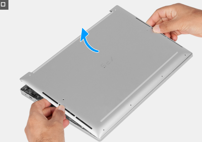 XPS 16 9640 base cover removal - step 3
