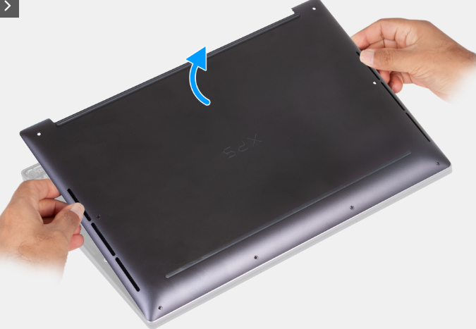 Lifting the XPS 14 9440 base cover
